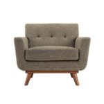 Korea Fabric Chair In Brown Color